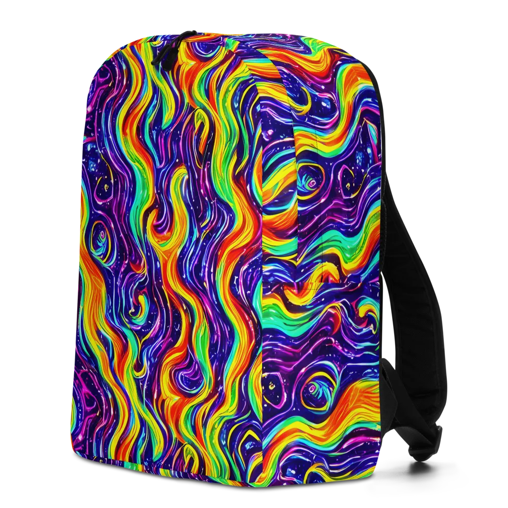 Galactic Flames on Minimalist Backpack — Left