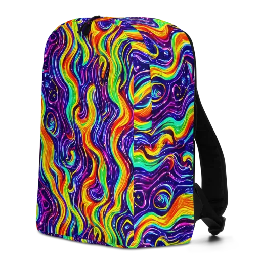 Galactic Flames on a Minimalist Backpack