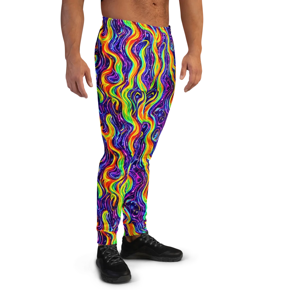Galactic Flames on Men's Joggers — Right