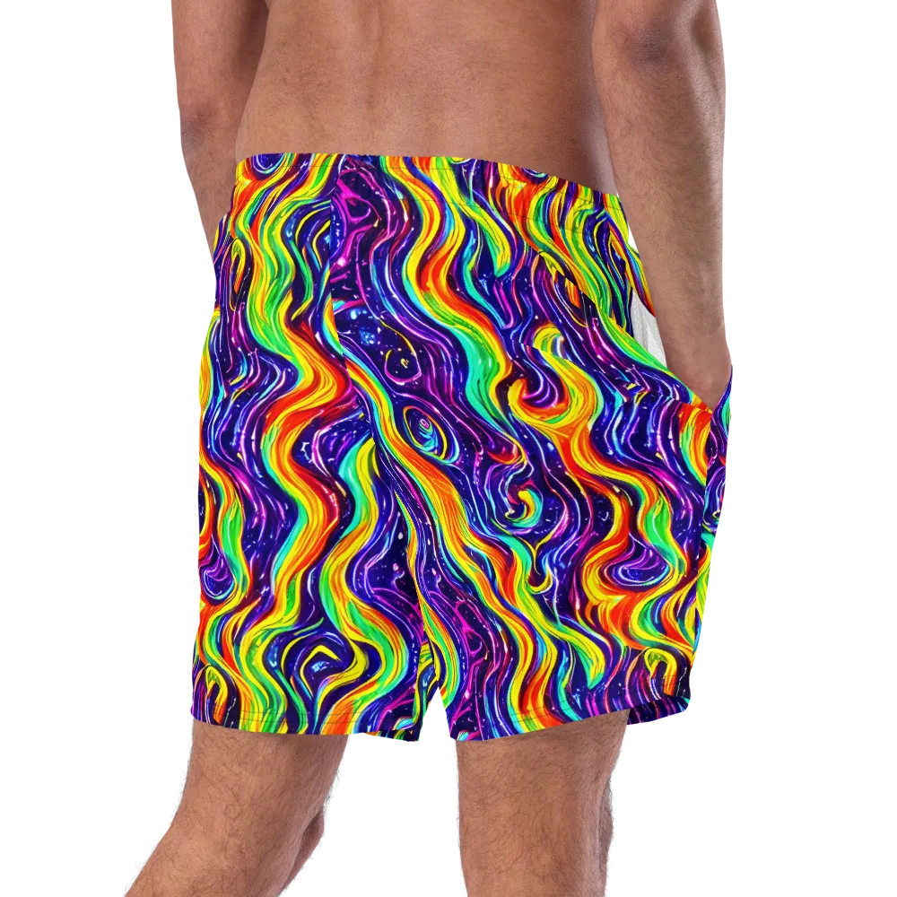 Galactic Flames on Swim Trunks — Right Back