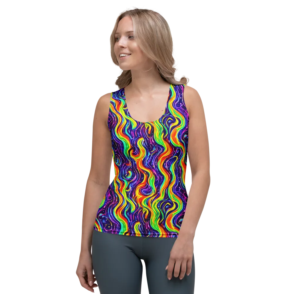 Galactic Flames on Women's Tank Top — Front