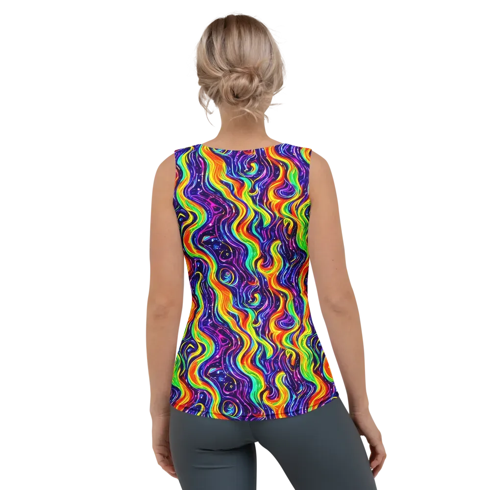 Galactic Flames on Women's Tank Top — Back