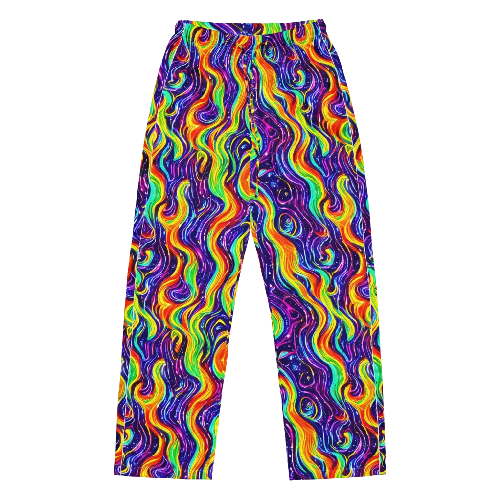 Galactic Flames on Women's Pajama Pants — Front