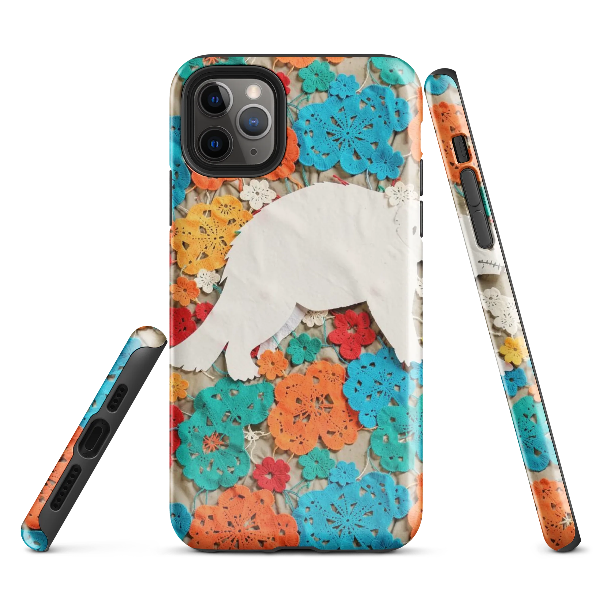 Crochet Polar Bear on Tough Case for iPhone® — Front