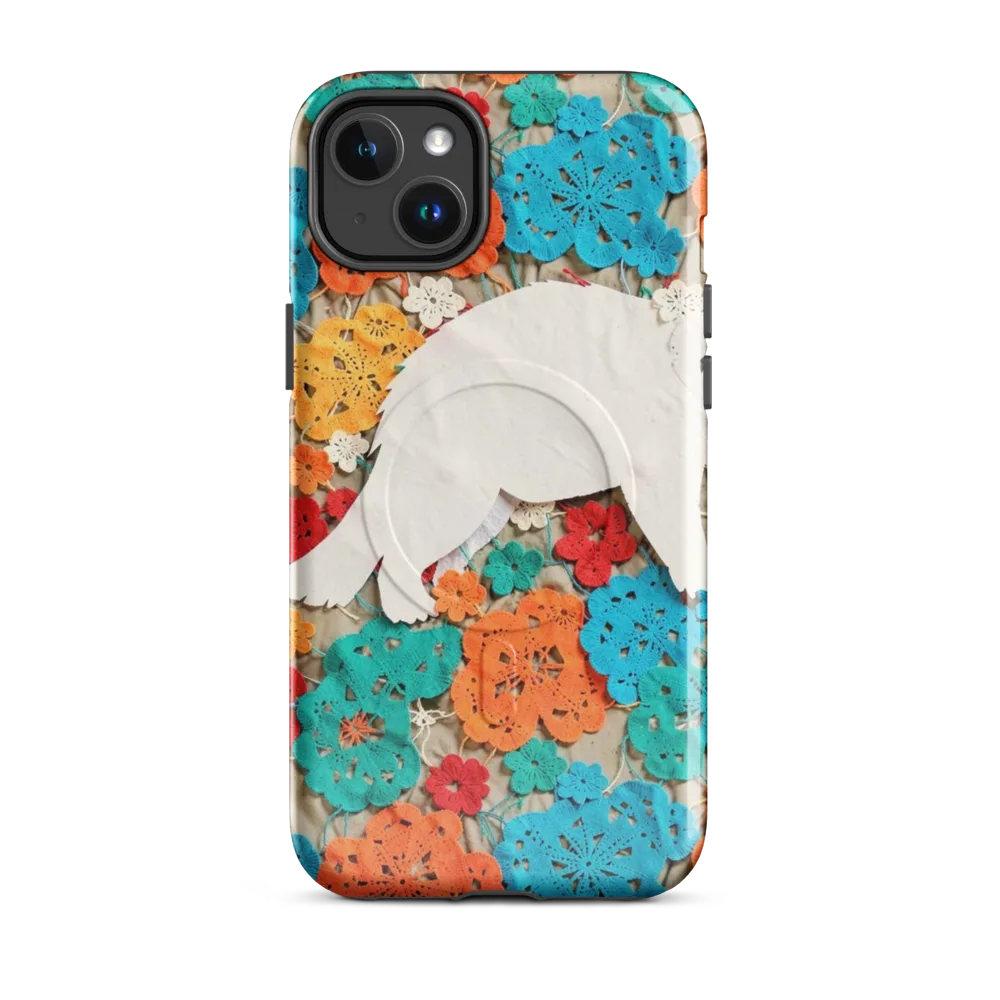 Crochet Polar Bear on MagSafe Tough Case for iPhone® — Front