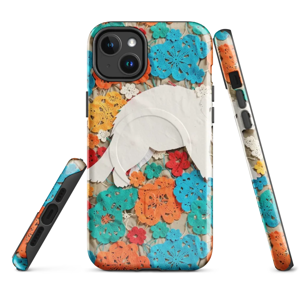 Crochet Polar Bear on MagSafe Tough Case for iPhone® — Front