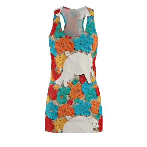Crochet Polar Bear on a Racerback Dress