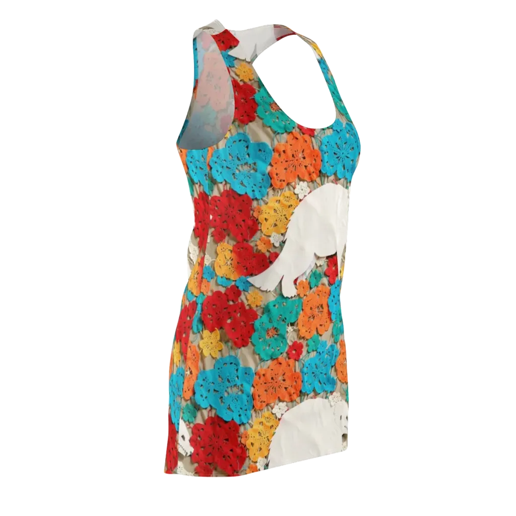 Crochet Polar Bear on Racerback Dress — Front Side