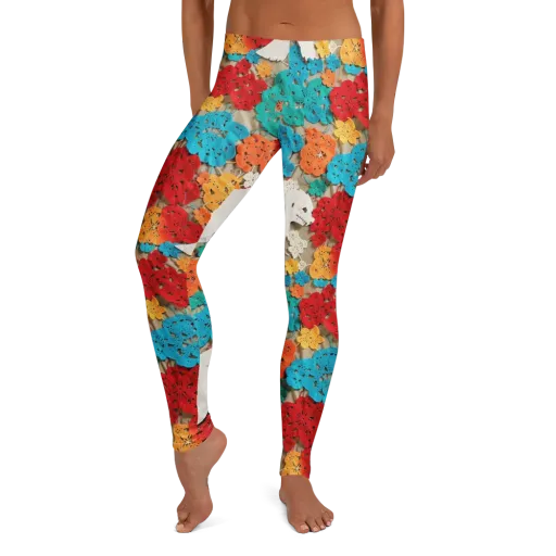 Crochet Polar Bear on a Leggings