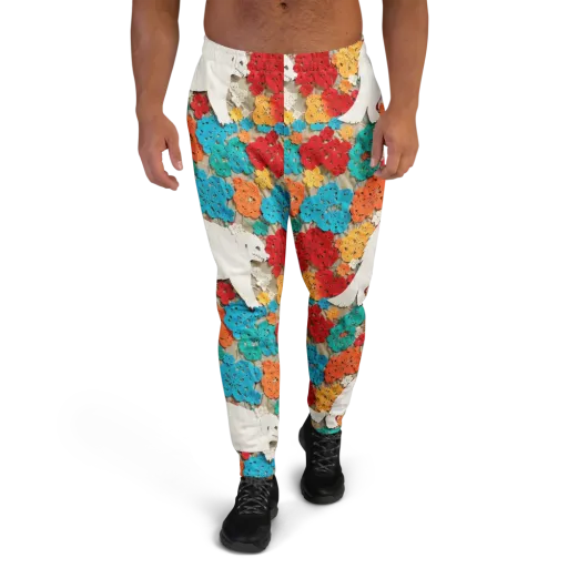 Crochet Polar Bear on a Men's Joggers