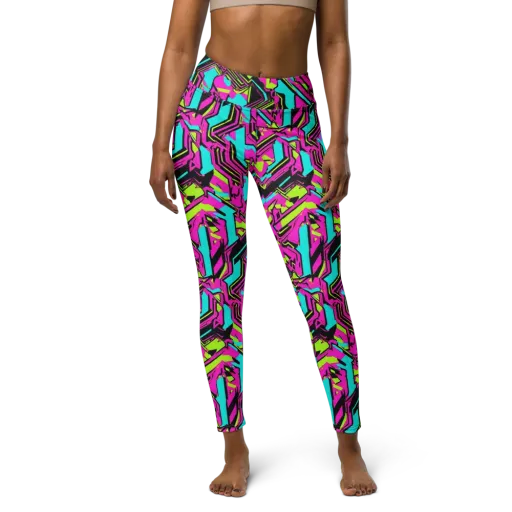 Hypercolor Shard on a Yoga Leggings