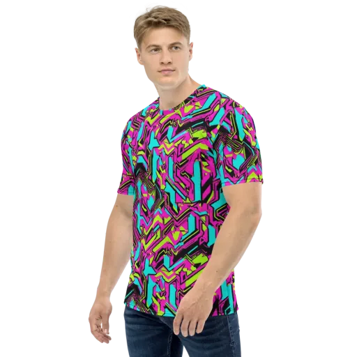 Hypercolor Shard on a Men's Crew Neck T-Shirt