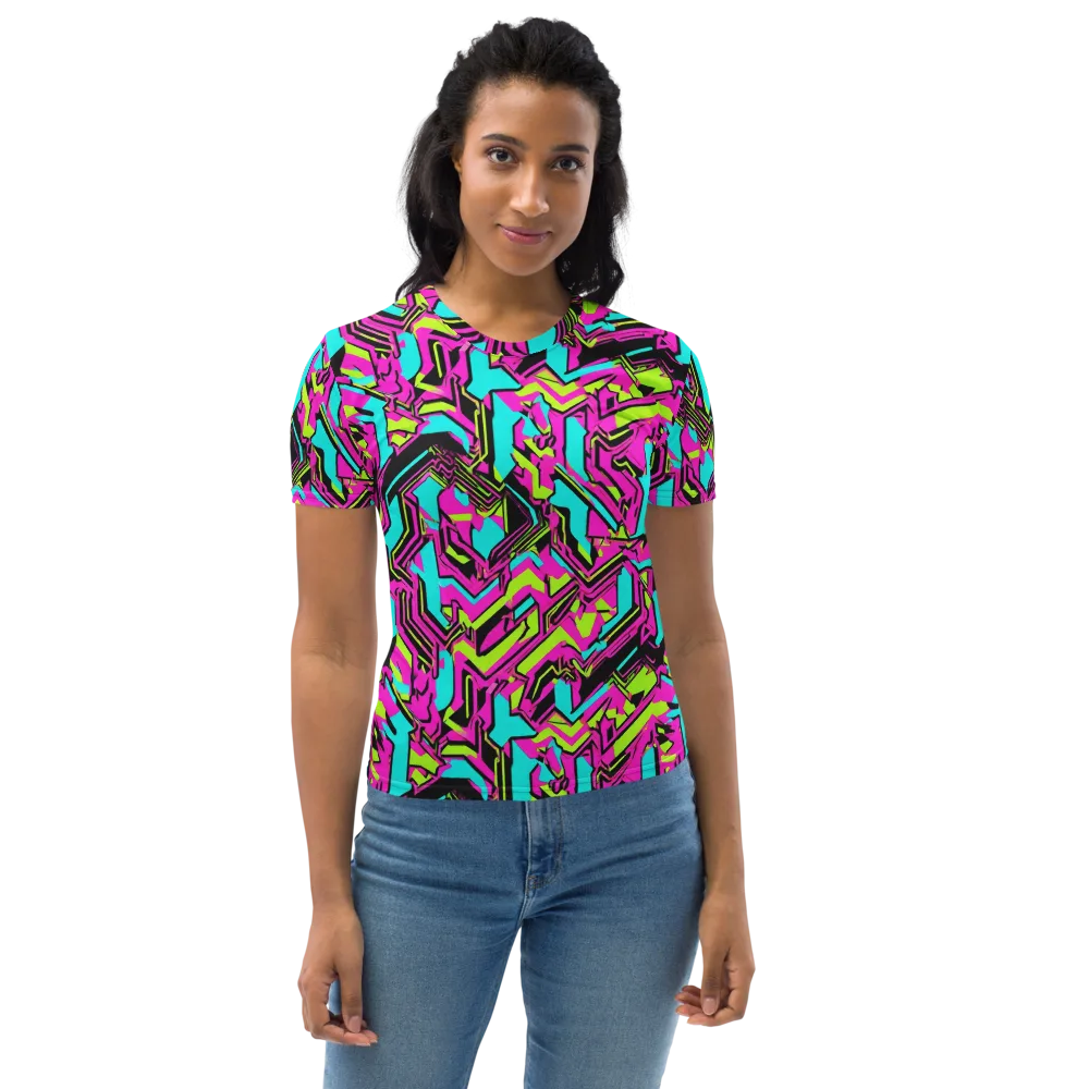 Hypercolor Shard on Women's Crew Neck T-Shirt — Front