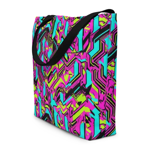 Hypercolor Shard on a Large Tote Bag W/ Pocket