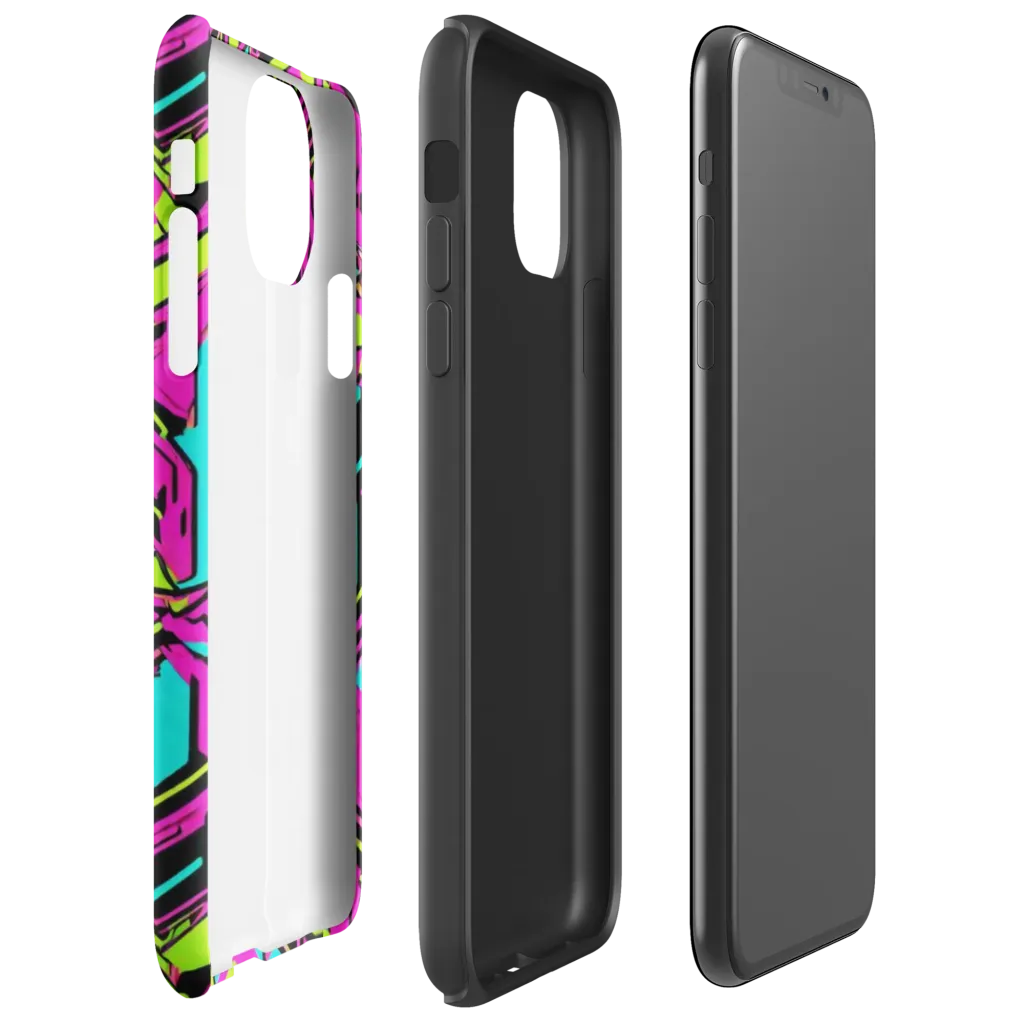 Hypercolor Shard on Tough Case for iPhone® — Right