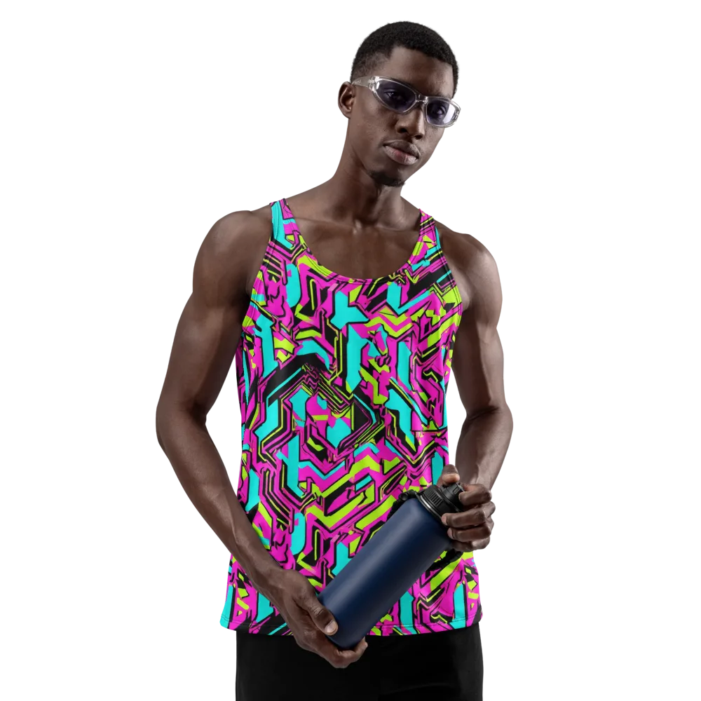 Hypercolor Shard on Men's Tank Top — Front