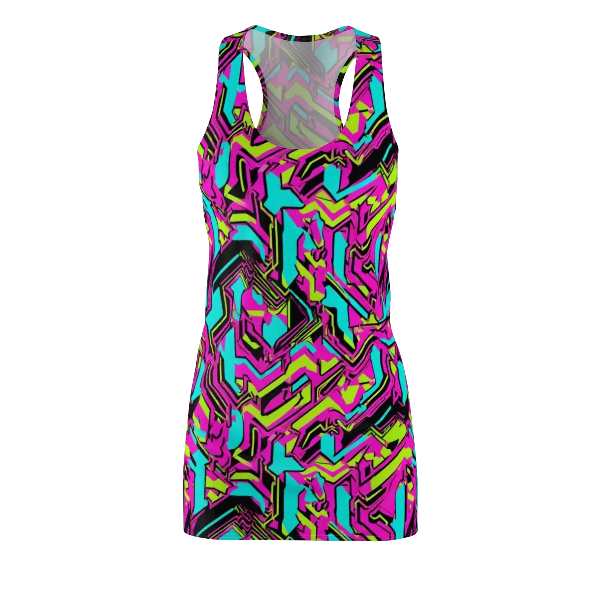 Hypercolor Shard on Racerback Dress — Front