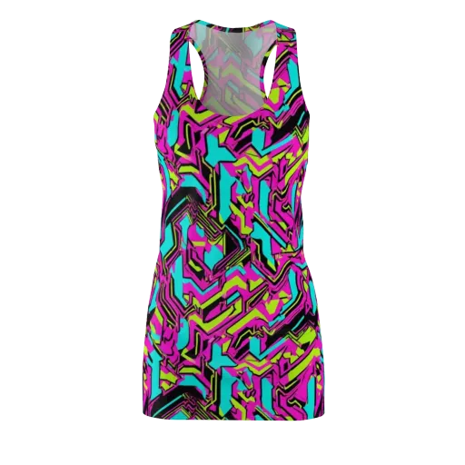 Hypercolor Shard on a Racerback Dress