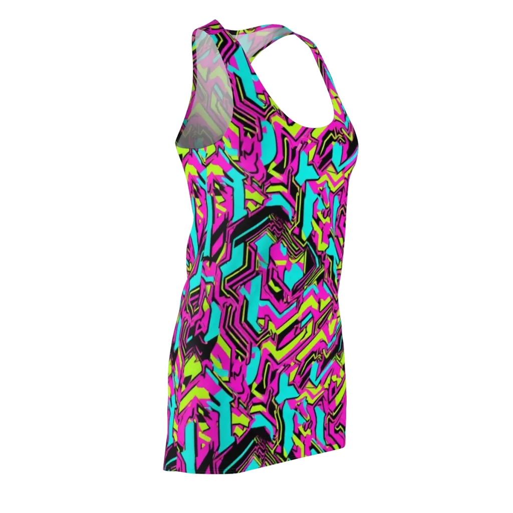 Hypercolor Shard on Racerback Dress — Front Side