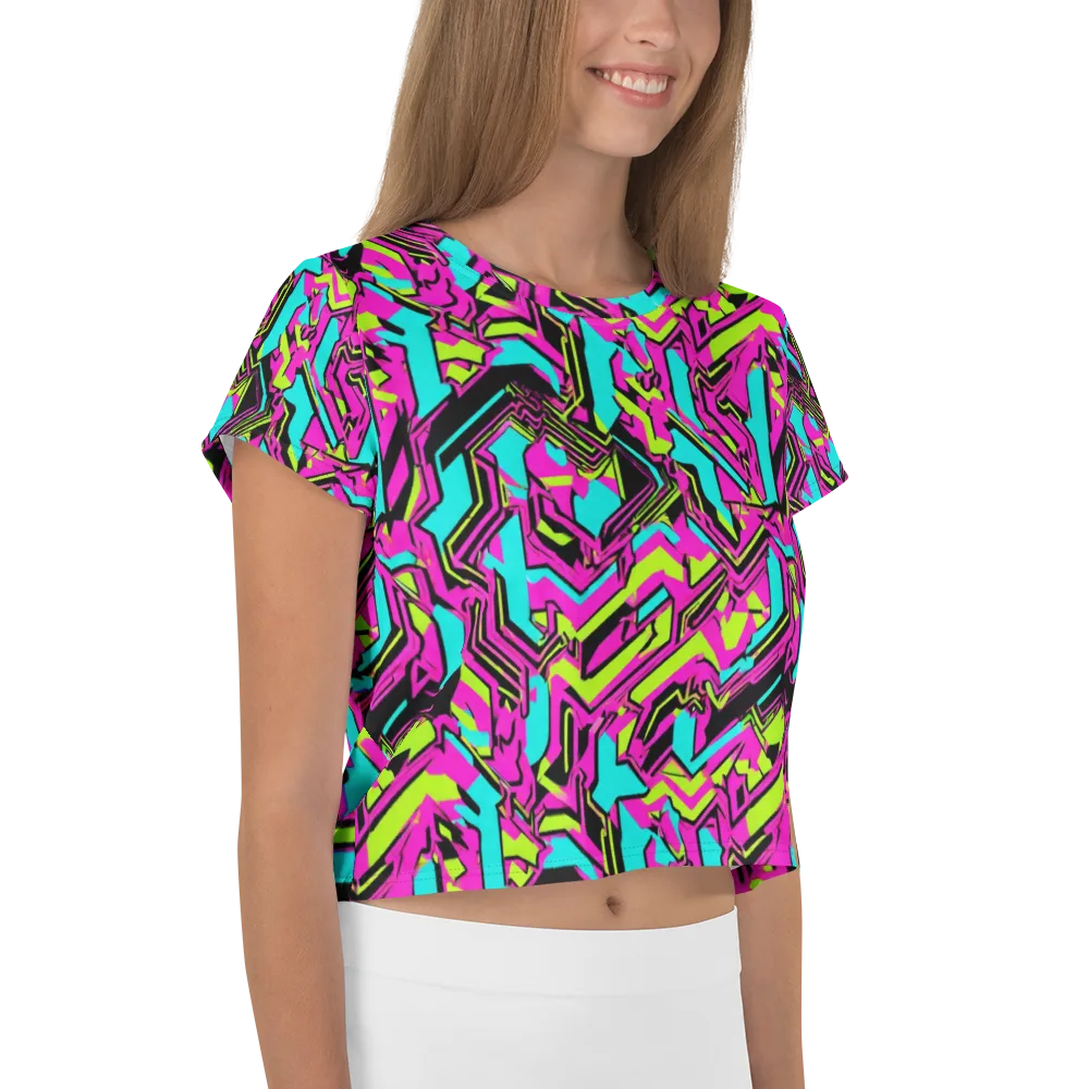 Hypercolor Shard on Crop Tee — Right