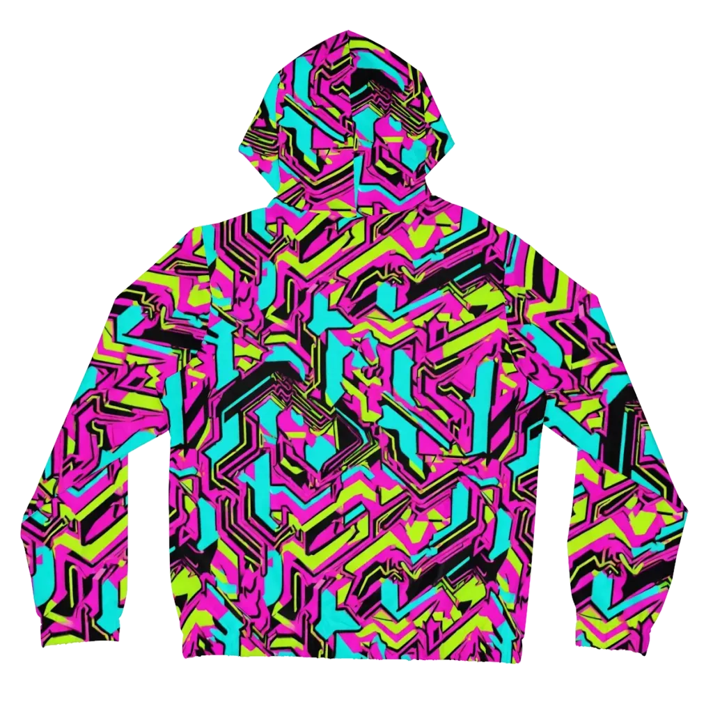 Hypercolor Shard on Women's Full-Zip Hoodie — Back