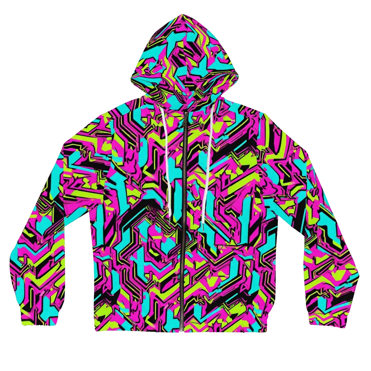 Hypercolor Shard on Women's Full-Zip Hoodie — Front