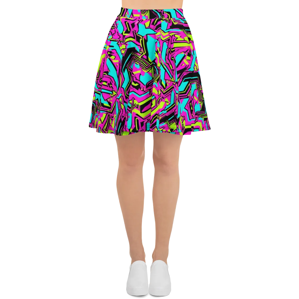 Hypercolor Shard on Skater Skirt — Front