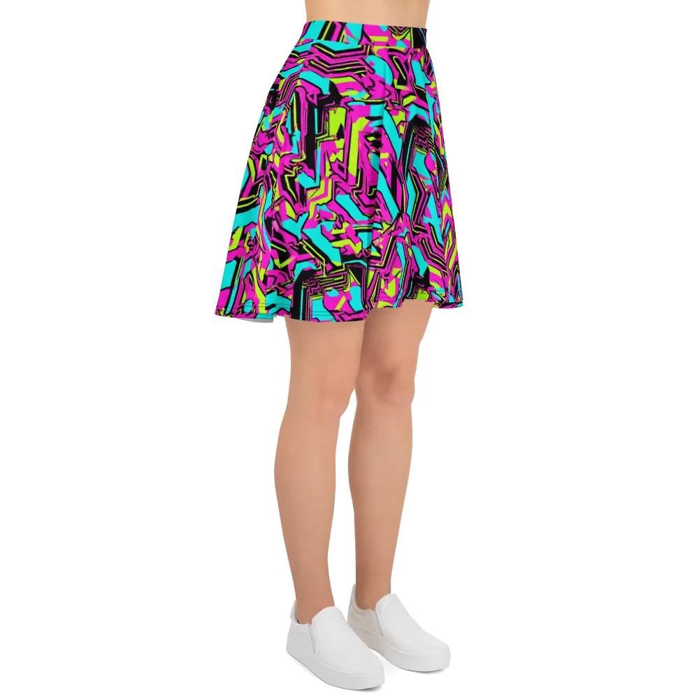 Hypercolor Shard on Skater Skirt — Right