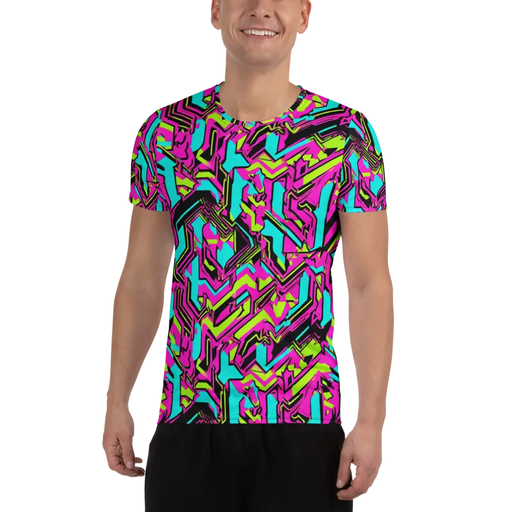 Hypercolor Shard on Men's Athletic T-Shirt — Front