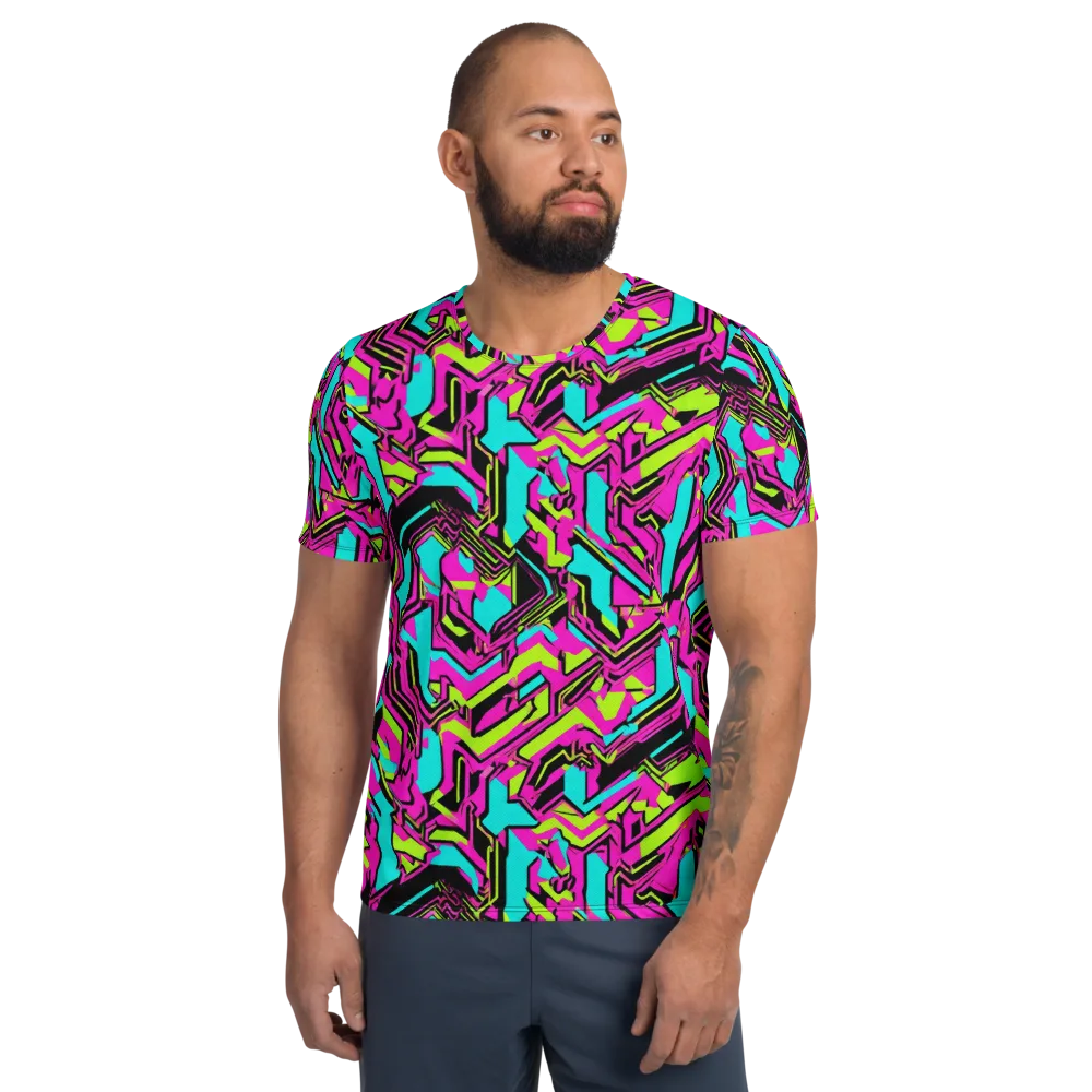 Hypercolor Shard on Men's Athletic T-Shirt — Front