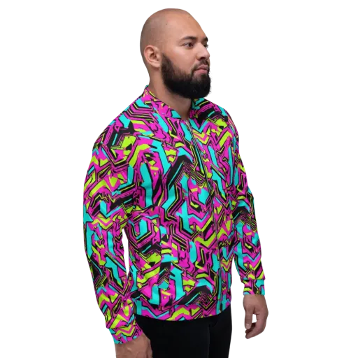 Hypercolor Shard on a Bomber Jacket
