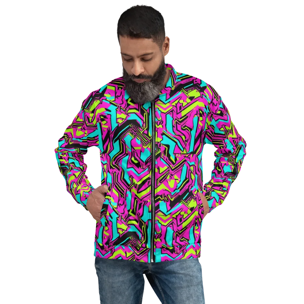 Hypercolor Shard on Bomber Jacket — Front