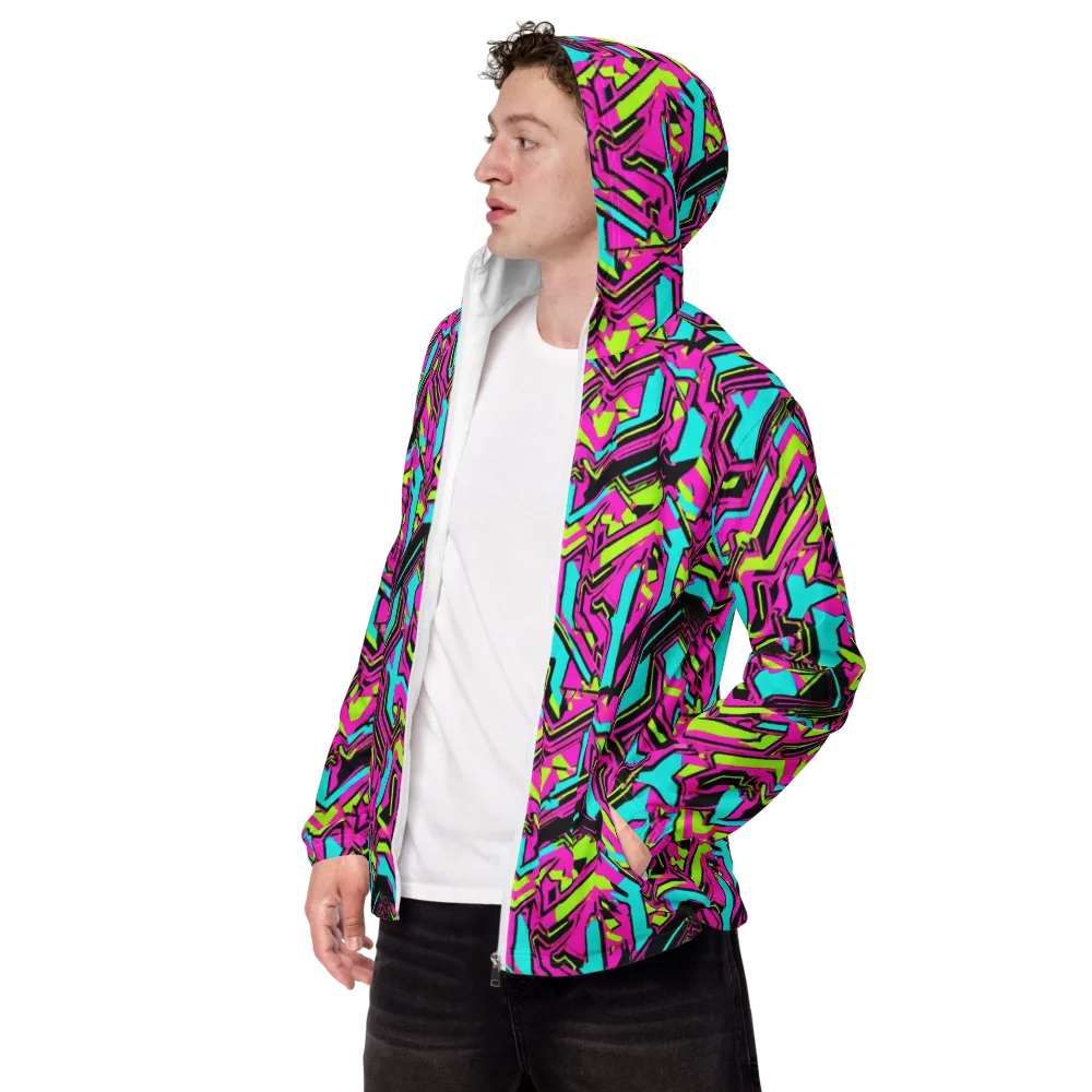 Hypercolor Shard on Men's Windbreaker — Left Front