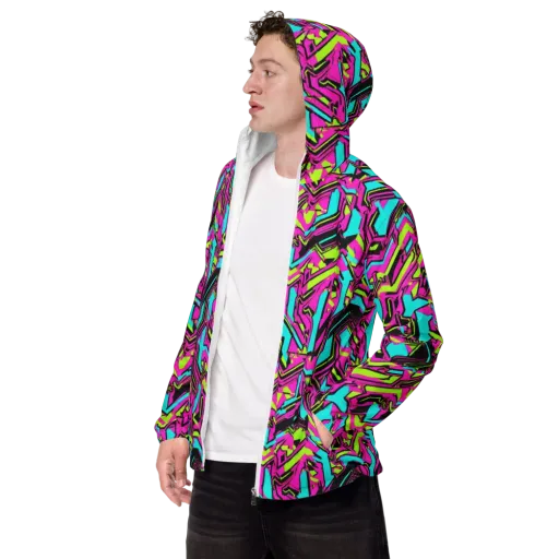 Hypercolor Shard on a Men's Windbreaker