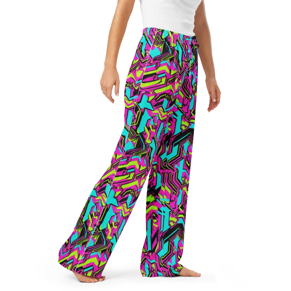 Hypercolor Shard on Women's Pajama Pants — Right Front