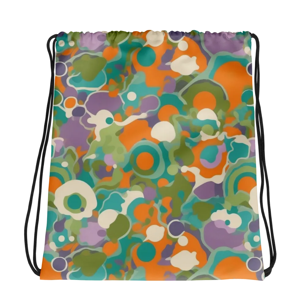 Painterly Pulse on Drawstring Bag — Photo