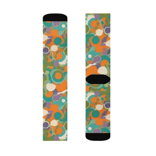 Painterly Pulse on a Socks