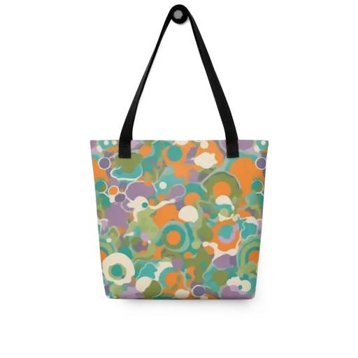 Painterly Pulse on a Tote Bag