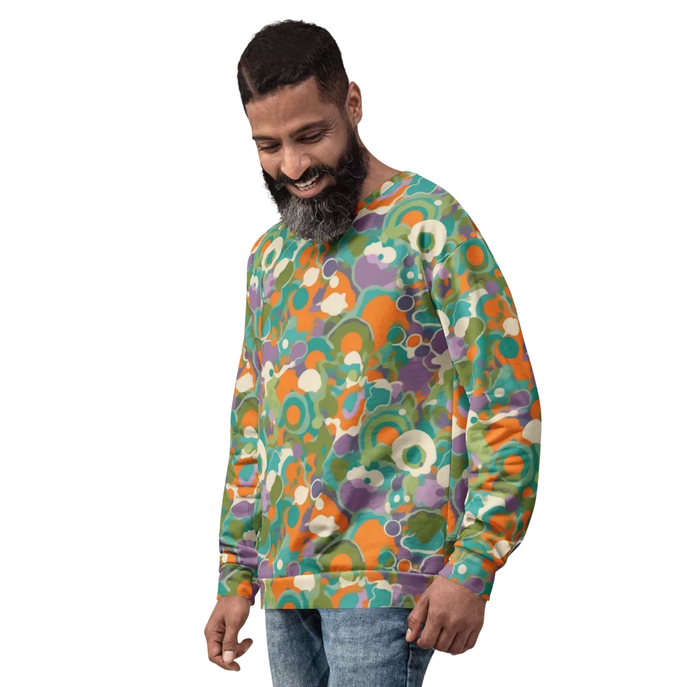 Painterly Pulse on Sweatshirt — Left Front