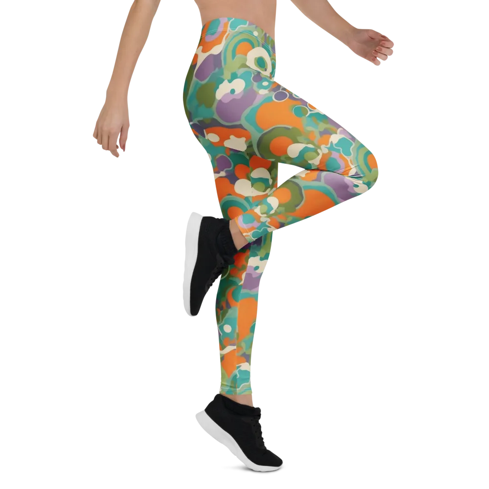 Painterly Pulse on Leggings — Right