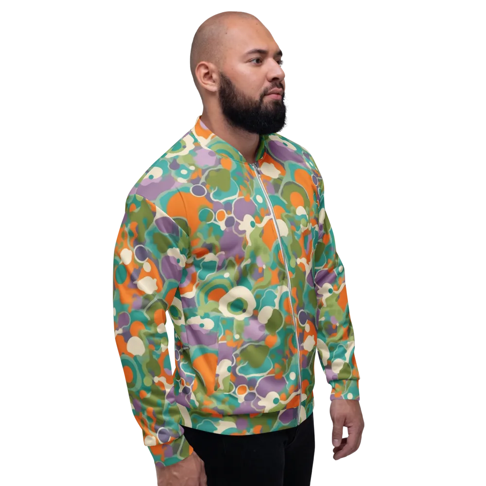 Painterly Pulse on Bomber Jacket — Right