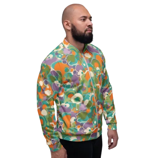 Painterly Pulse on a Bomber Jacket