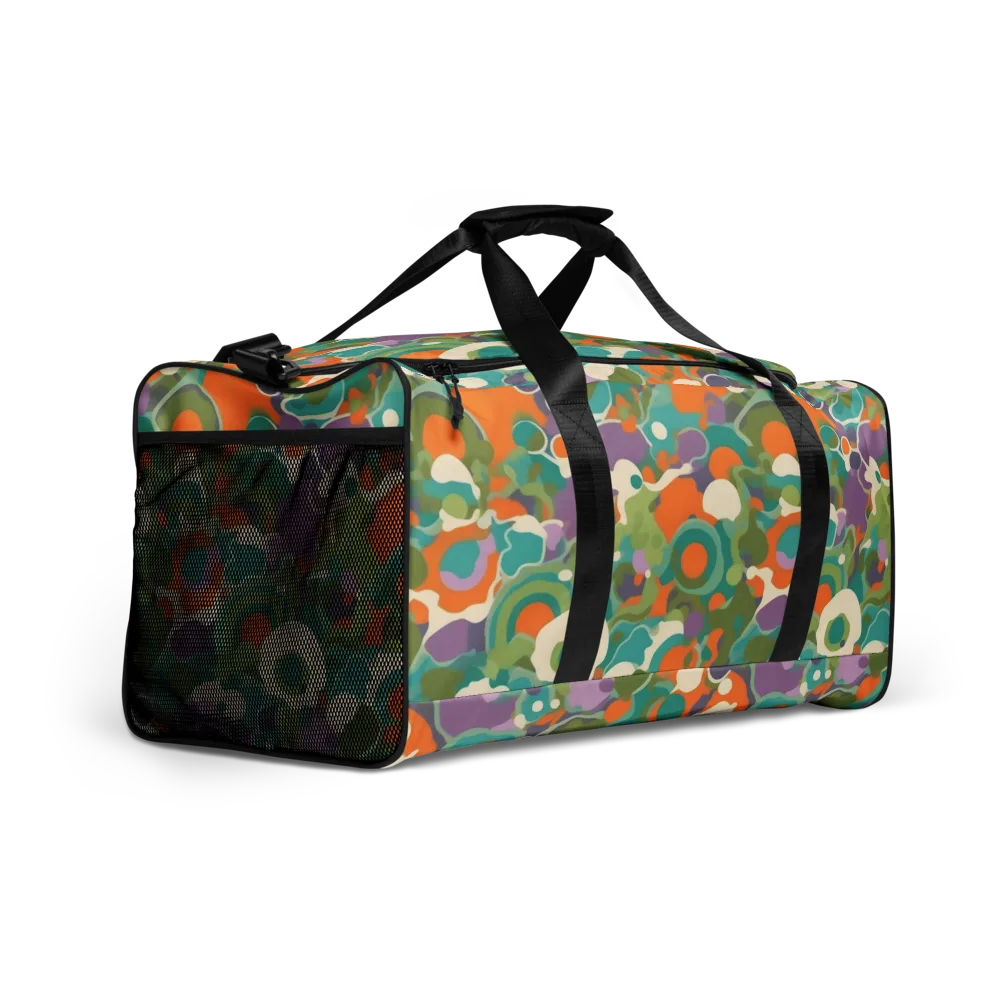 Painterly Pulse on Duffle Bag — Right Front