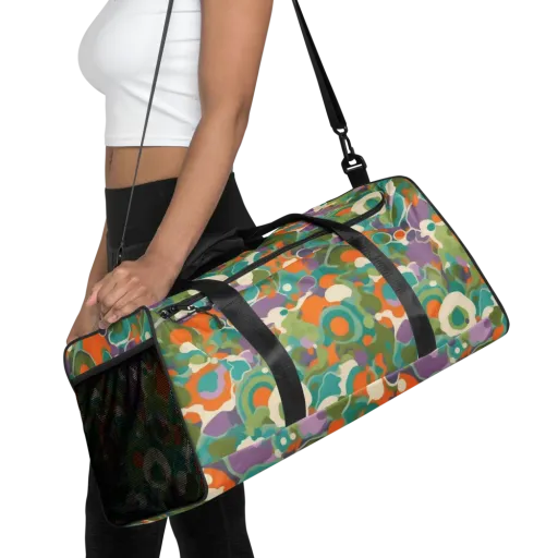 Painterly Pulse on a Duffle Bag
