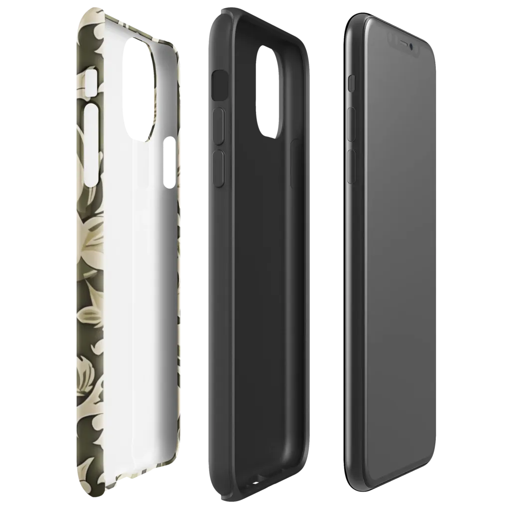 Olive Acanthus on Tough Case for iPhone® — Right