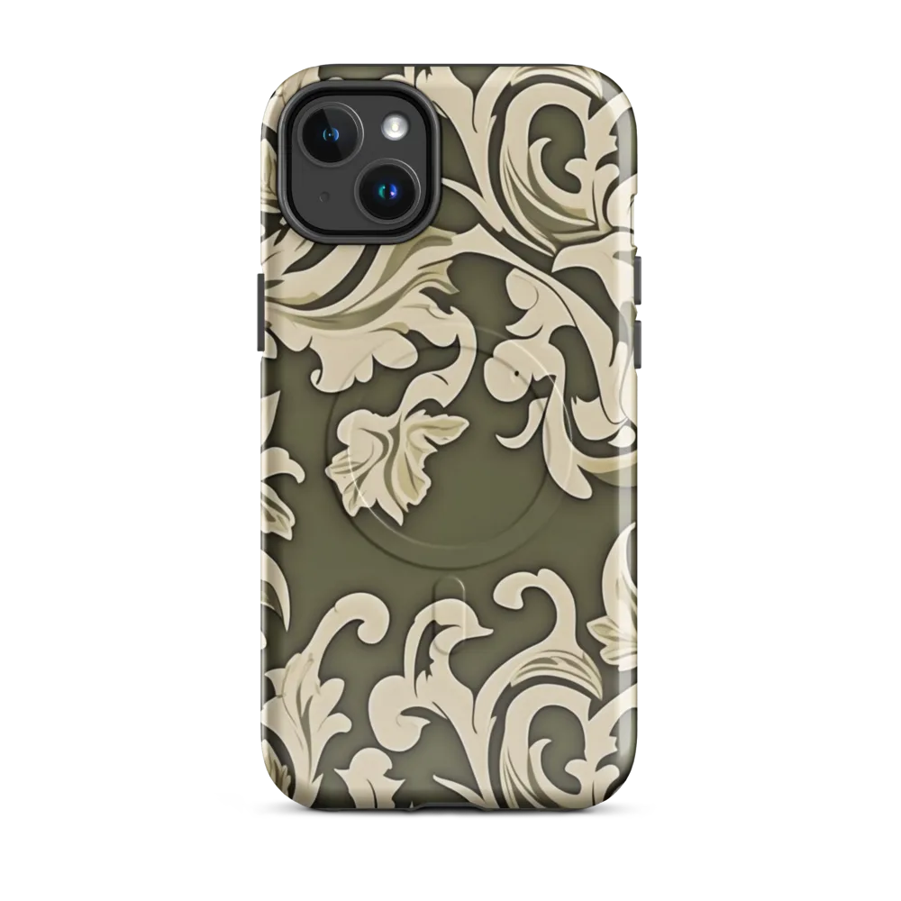 Olive Acanthus on MagSafe Tough Case for iPhone® — Front