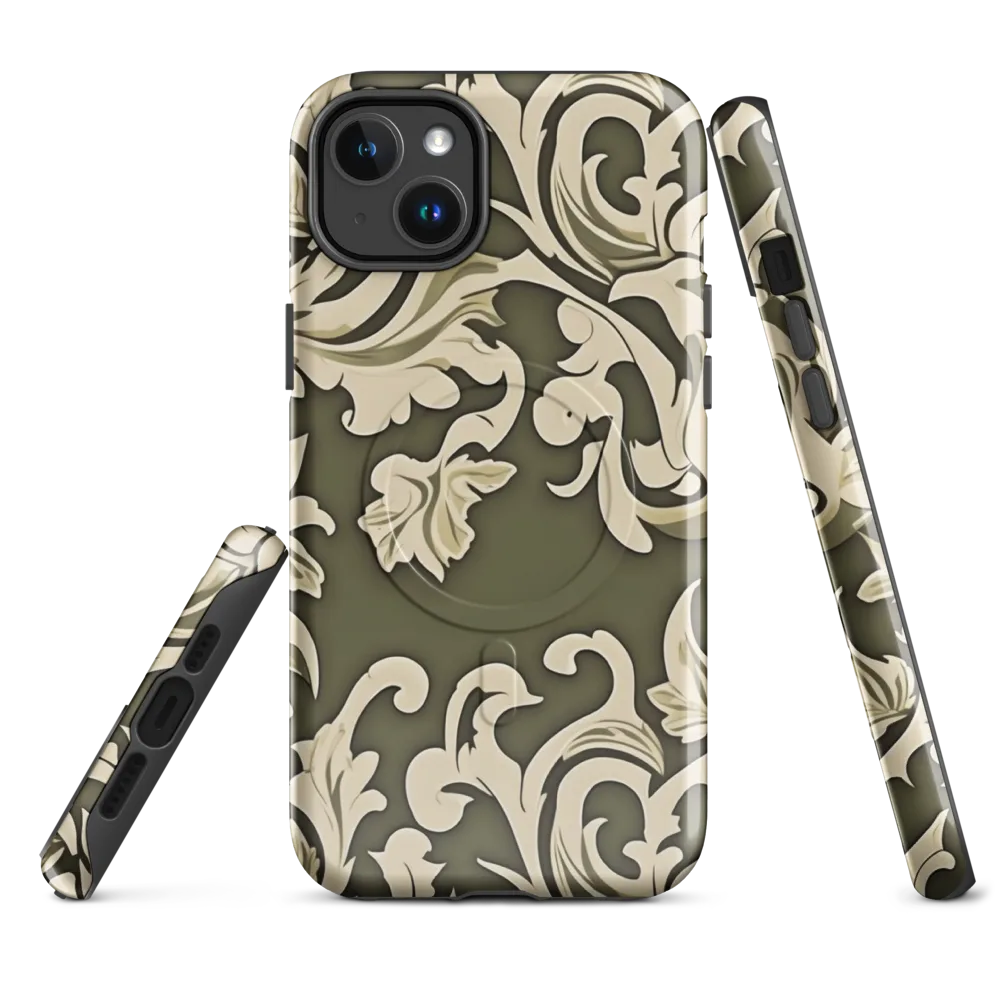 Olive Acanthus on MagSafe Tough Case for iPhone® — Front