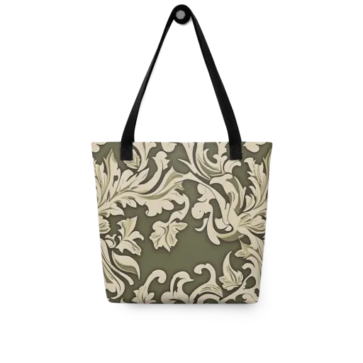 Olive Acanthus on a Tote Bag