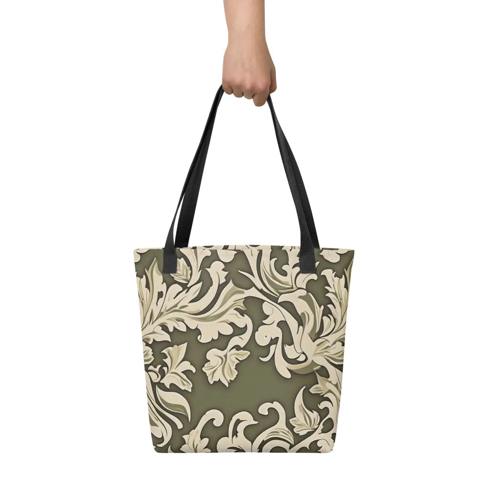 Olive Acanthus on Tote Bag — Front
