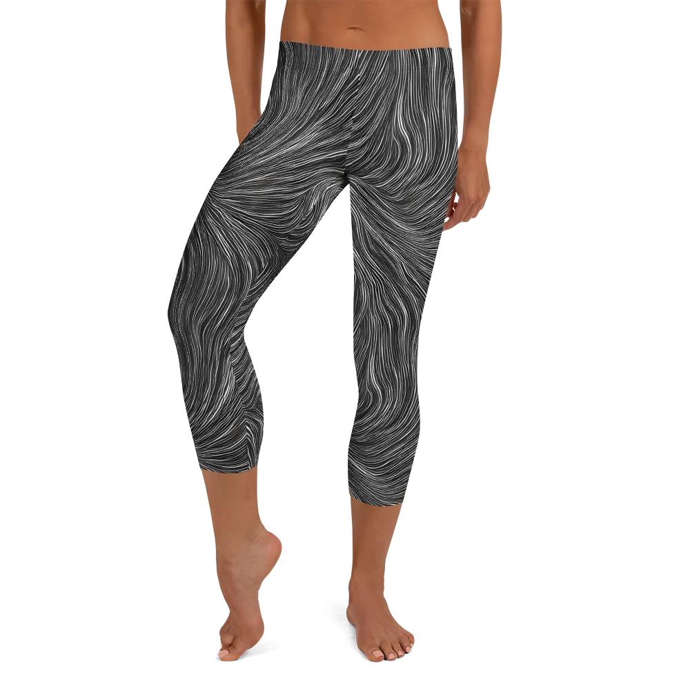 Wirth Waves on Capri Leggings — Front